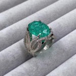 Tvirtas 925 sterlingų sidabrinis opalinis žiedas moterims Dailios vestuvinės juostos Anillos De vestuvinės juostos Opalinis brangakmenis Anel Diwenfu žiedų dėžutė