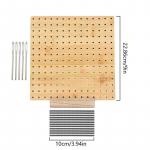 4 colių mezgimo rinkinys, blokuojantis lentą i&scaron; bambuko nėrimo močiutės kvadratas, rankų darbo mediniai nėrimo reikmenys 9Inch