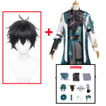 Žaidimas Honkai Star Rail Dan Heng Cosplay Kostiumas Kostiumai Uniforma Rinkinys Apranga Aksesuarai Helovino Kalėdų Vakarėlio Drabužiai S-(Full set+wig)