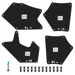 Skirta Toyota Tundra Sequoia 2007- Purvo atvartai, apsaugai nuo purslų, sparnų įdėklai, skydo prijuostės sandariklis padangos protektoriaus gylio matuoklis stabdys 5pcs With Clips