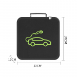 EV Automobilio Įkrovimo Kabelio Laikymo Ne&scaron;iojamas Krep&scaron;ys Polestar 2 2021-2023 Įkroviklio Ki&scaron;tukams Lizdams Vandeniui Atsparus Ugniai Atsparus Priedai juoda