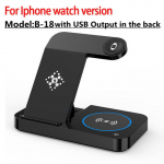 Sulankstomas 4 viename belaidžio įkroviklio stovas, skirtas iPhone 14 13 12 11 Apple Samsung Watch Airpods Pro IWatch greito įkrovimo doko stotis