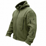 Tactical Recon Fleece striukė armijos megztinis Saugumo policijos gobtuvas kovos su pilnu užtrauktuku S žalia