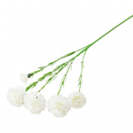 1 &scaron;akelė imitacinė gėlė Realisti&scaron;ka, lengvai prižiūrima, lanksti, madinga gėlių kompozicija netikrų gvazdikų gėlių &scaron;akelė Motinos dienai balta