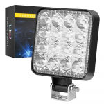 12V Vandeniui atspari LED darbo &scaron;viesos juosta Kvadratinis prožektorius 48W Darbinis žibintas Priekinis žibintas SUV Sunkvežimiui Be kelyje Naktinio vairavimo &scaron;viesa 10pcs balta