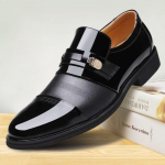 Vyri&scaron;ki madingi didelio dydžio Anglijos kvėpuojantys Oksfordo lakinės odos batai Slip On Dress Batai