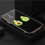 Prabangus padengtas TPU telefono dėklas su dirželiu, skirtas Samsung Galaxy A04 A05s A13 A14 A24 A54 A34 Note20 S23 Ultra dėklai A38 Delicious Avocado Cover Samsung Galaxy S23 FE