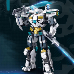 561 vnt. White Guardian Robot Warrior statybiniai blokeliai žaislai, ma&scaron;inų surinkimo mokomieji žaislai, dovanos vaikams (Nėra dėžutės)