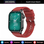 SACOSDING AMOLED i&scaron;manusis laikrodis EKG kraujospūdis kraujo deguonies kūno temperatūra &Scaron;RV sveikatos monitorius SOS Bluetooth skambutis i&scaron;manusis laikrodis Vyrai