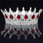Crystal Vintage Royal Queen King Tiaras ir karūnos Vyrų / Moterų konkursas Prom Diadem Plaukų papuo&scaron;alai Vestuviniai Plaukai Papuo&scaron;alai Priedai