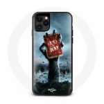 Coque Iphone 11 Pro Max en silicone noir design Army of the Dead film Attaque Zombie Las Vegas Casin