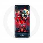 Coque pour Huawei p30 Formule 1 Sebastian Vettel Pilote F1 Rouge