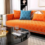 Modernus Minimalizmas &Scaron;enilo Sofa Užvalkalas Neslystantis Sofos Užvalkalas Svetainės Sofos Užvalkalas Atlo&scaron;as Porankis Kėdės Apsauga Pagalvėlė 70x70cm 1pcs