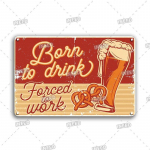 Tin Sign Beer Slod Here Vintage Metal Plaque Retro metalinė lėk&scaron;tė Juokingas gėrimas Vintage Iron Plakatas Pub Club Man Cave Bar Decor 20x30cm
