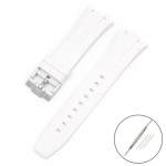 Fluoro gumos dirželis skirtas Audemars Piguet Royal Oak 15400 15500 26331 Butterfly sagtis Vyri&scaron;kas Mink&scaron;tas FKM Pakeiskite laikrodžio apyrankę AP 26mm 26mm