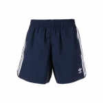 Adidas Originals Trefoil logotipas siuvinėti laisvalaikio &scaron;ortai vyrams Dugniniai drabužiai Tamsiai mėlyni IB9952 XS