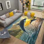 3D jūros paplūdimio kilimas svetainei miegamojo neslystantis salonas sofa grindys didelio ploto dekoro kilimėlis namo prie&scaron;kambaris balkonas vonios kambario kilimėlis 80x200Cm
