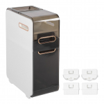 Plona vonios kambario spintelė Plastikinė siaura vonios kambario daiktų laikymo vietą taupanti grindų organizatorius &Scaron;oninis blokas 18cm / 7.1 Width