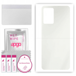 apgo MATTE Protective Skin Sticker for the back compatible with Realme Q3t, Wrap Film, Hydrogel Film, Flexible, Soft TPU with positioning layer easy i