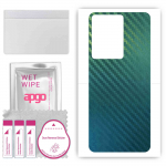 apgo Protective Skin Sticker for the back compatible with Vivo S16E, Wrap Film, Foil, Vinyl - Pattern Carbon Chameleon CAKA1