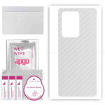 apgo Protective Skin Sticker for the back compatible with Meizu 18 Pro, Wrap Film, Foil, Vinyl - Pattern Transparent Carbon