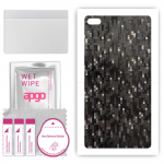 apgo Protective Skin Sticker for the back compatible with Lenovo Tab 7 Essential, Wrap Film, Foil, Vinyl - Pattern Carbon Black Pixel