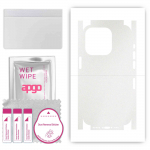 Apgo apsauginis odos lipdukas nugarai ir &scaron;onams, suderinamas su Apple iPhone 14 Pro, pilna apvyniojama plėvelė, folija, vinilas &ndash; matinis skaidrus ra&scaron;tas