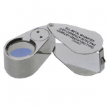 40X metalinis 25 mm didinamasis juvelyras LED UV stiklo lę&scaron;ių papuo&scaron;alų didintuvas