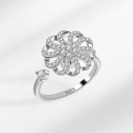 SMJEL &bdquo;Fidget Spinner&ldquo; žiedas, skirtas nerimui moterims, daugialypis kri&scaron;tolinis žiedas, gėlėtas, drugelis, gyvūno žiedas, sukamasis nuo streso, vestuvių papuo&scaron;alas resizable