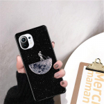 Mėnulio astronautas telefono dėklas Xiaomi 12 Mi 10T 11T 11 Pro 10 10T 11 lite 10pro 11Ultra Poco X3 Pro Poco F3 M3 Xiaomi Mi 10 Pro 5G
