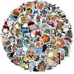 100 vnt Ghibli Hayao Miyazaki lipdukai animacinių filmų grafičių lipdukai &scaron;almo riedlentės ne&scaron;iojamasis kompiuteris motociklo lipdukas žaislų dekoras 100pcs