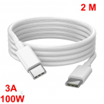 100 W USB tipo C į USB C laidas USB-C PD QC 4.0 greito įkrovimo įkroviklio laidas, skirtas iPhone 15 Samsung Xiaomi Type-C USBC kabeliui