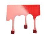 Pat&egrave;re design peinture coulante porte-manteau bleu