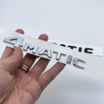 Skirtas Mercedes Benz ABCEGS ML SL CL GLA CLA klasė AMG 4MATIC 4 MATIC Bagažinės chromas matinis juodas raidžių emblemas Ženkliuko lipdukas sidabras