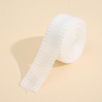 1 ritinys 2,5 cm lipnios kelnių pastos &bdquo;Pasidaryk pats&ldquo; lygintuvas ant kelnių kra&scaron;to Sutrumpinkite remonto kelnes džinsų drabužiams ir džinsų kelnių drabužių siuvimo audinį 1m balta