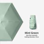 Mini kompakti&scaron;kas ki&scaron;eninis skėtis moterims, lengvas skėtis, anti-UV skėčiai, 6 sulankstomi, saulės, lietaus, vėjui atspari dėžutė, dovana