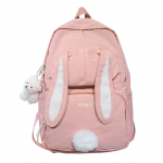 Miela zuikio mergaitės mokyklinė kuprinė moteri&scaron;kai, didelės talpos Kawaii nugaros kuprinė Mochila Pink Moterų krep&scaron;ys Nailono animacinis mokyklinis krep&scaron;ys