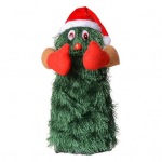 Elektrinė Kalėdų eglutės lėlė, maitinama baterijomis, &scaron;okanti Kalėdų eglutės figūrėlė Kalėdų puo&scaron;mena židiniui S