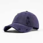Džinsinė su skylėmis beisbolo kepuraitė nuo saulės vyrams, moterims su skylute uodegai, panama, snapback kepurė juoda