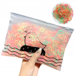 1000 / Pack Girl Spalvinga mados vienkartinė guminė elastinė plaukų juosta