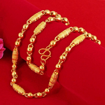 8 mm Automobilio Gėlės Alyvuogės Formos Karoliukas Perkeliamas Karoliukas Žalvaris Vakuuminis Dengimas 24K Aukso Vėrinys