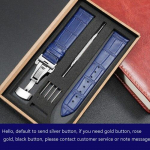 12 14 15 16 17 18 19 20 21 22 mm Natūralios odos laikrodžio apyrankė Juoda Ruda Itin ploni mink&scaron;ti, paprasti priedai vyrams ir moterims 20mm