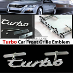 tur bo Logo 3D Metalinės automobilio priekinės grotelės ženkliuko grotelių emblema