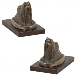 Shih Tzu, Chrysanthemum Dog - dog figurine, statue on white marble, trophy for Art-Dog dog show exhibition
