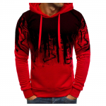 Vyri&scaron;ki gradiento spalvos megztiniai ilgomis rankovėmis su gobtuvu S pilka spalva