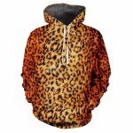 Vyri&scaron;kas rudeninis leopardų ra&scaron;to serijos 3D skaitmeninio spausdinimo užtraukiamas gobtuvas mados tendencijų džemperis vyrui XXXXL