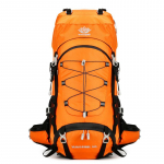 Lauko sportinis alpinizmo krep&scaron;ys 60 litrų didelės talpos nauja kuprinė žygio kempingo kuprinė 60L oranžinė
