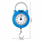 10&nbsp;kg ne&scaron;iojamos pakabinamos mechaninės svarstyklės žuvų lagaminams virtuvės svarstyklės pakabinamos didelio tikslumo skaitmeninės rankinės spyruoklinės svarstyklės mėlyna