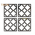 4 vnt./rinkinys Geometrinis veidrodinis sieninis lipdukas Nuimamas lipnus namų biuras Svetainė Miegamojo Virtuvės Spintelės Tu&scaron;čiaviduris dekoratyvinis lipdukas 15x15cm sidabras