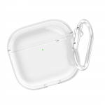 Skaidrus TPU apsauginis dėklas, skirtas &bdquo;AirPods 4&ldquo; ausinėms, smūgius sugeriantis plonas dangtelis, apsauginis TPU skaidrus dėklas, tinkamas